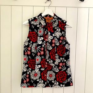 Tory Burch floral sleeveless top